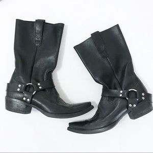 Ariat Hollywood harness slouch leather boots